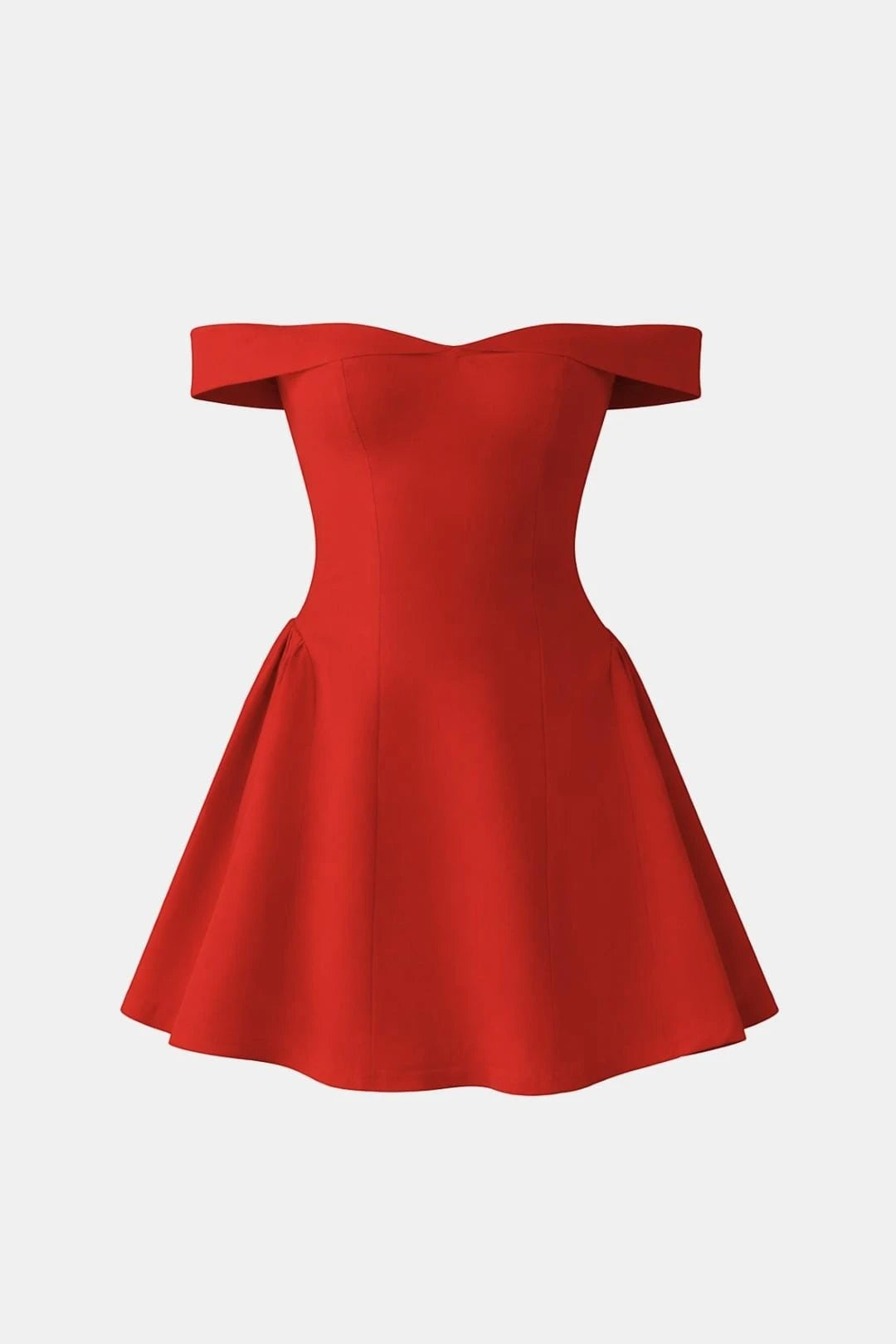 Women's Elegant A-Line Mini Cocktail Dress with Off-Shoulder