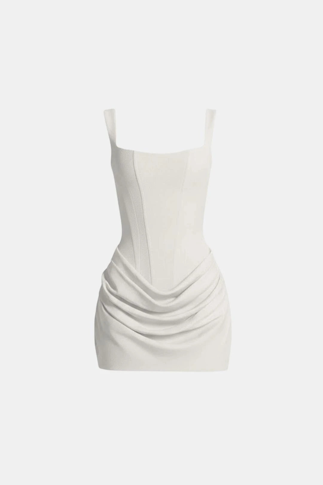 Women's Elegant A-Line Mini Cocktail Dress with Ruched