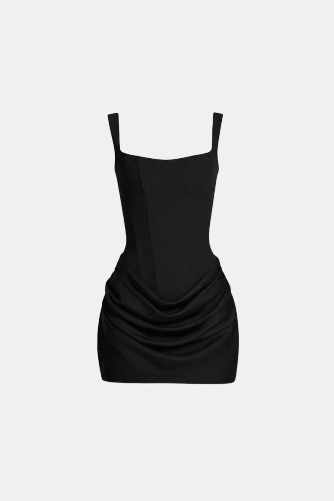 Women's Elegant A-Line Mini Cocktail Dress with Ruched