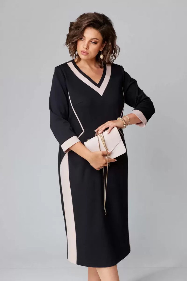 Women's Formal Elegant Wedding Guest Dress with V-Neck