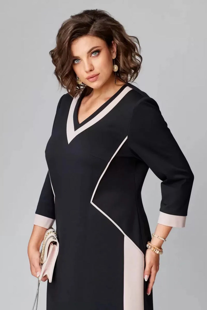 Women's Formal Elegant Wedding Guest Dress with V-Neck