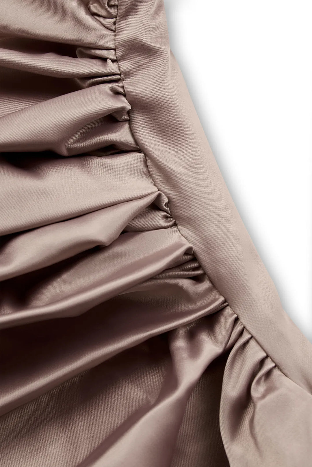 Women's One Shoulder Formal Maxi Wedding Guest Dress with Ruched Detail